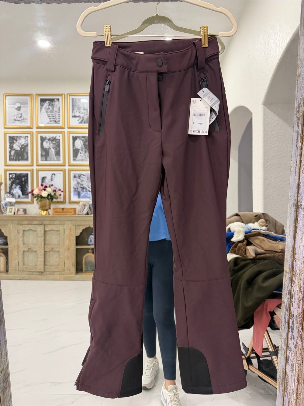 NWT Zara Plum Ski Pants